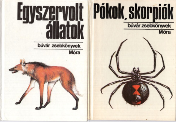 Dr. Farkas Henrik, Szalkay József Kalmár Zoltán - 3 db Búvár zsebkönyvek ( együtt ) 1. Pókok, skorpiók, 2. Egyszervolt állatok, 3. Trópusi pillangók