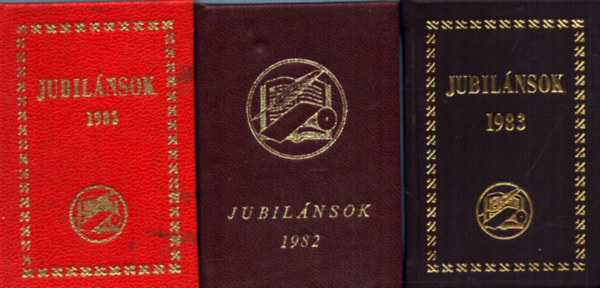 T�bb szerz� - 3 db minik�nyv egy�tt: Jubil�nsok 1985 - Jubil�nsok 1983 - Jubil�nsok 1982