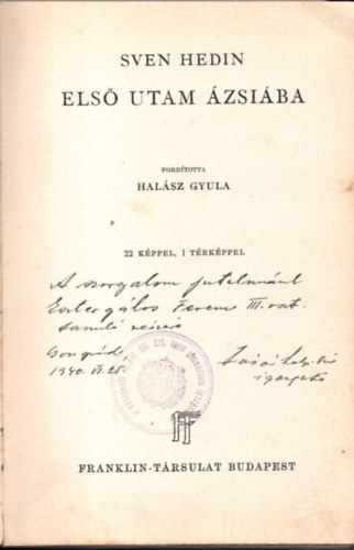 Sven Hedin - Első utam Ázsiába