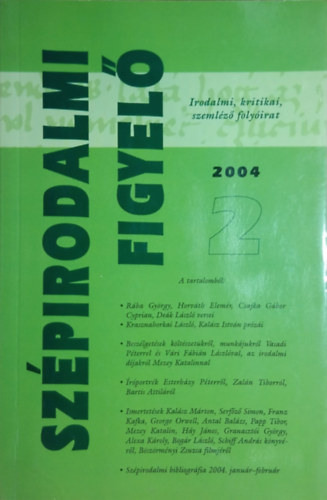 Szpirodalmi Figyel 2004/2.