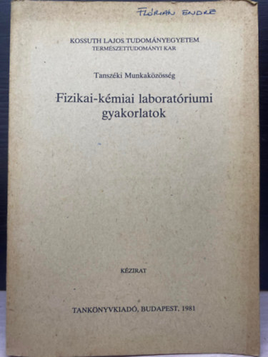 false - Fizikai-kmiai laboratriumi gyakorlatok - KZIRAT (Sajt kppel)