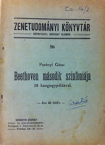 Perényi Géza - Beethoven második szinfoniája