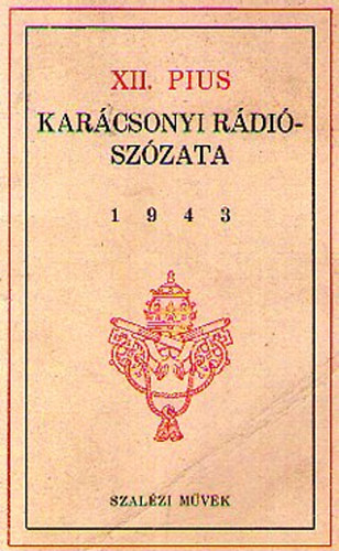 XII. Pius karcsonyi rdiszzata 1943