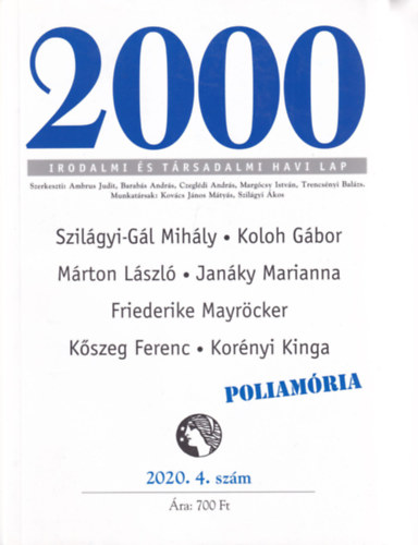 2000 Irodalmi �s T�rsadalmi Havi Lap - 2020. 4. sz�m