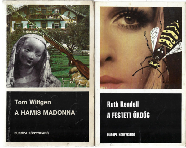 2 db knyv, Tom Wittgen: A hamis madonna, Ruth Rendell: A festett rdg