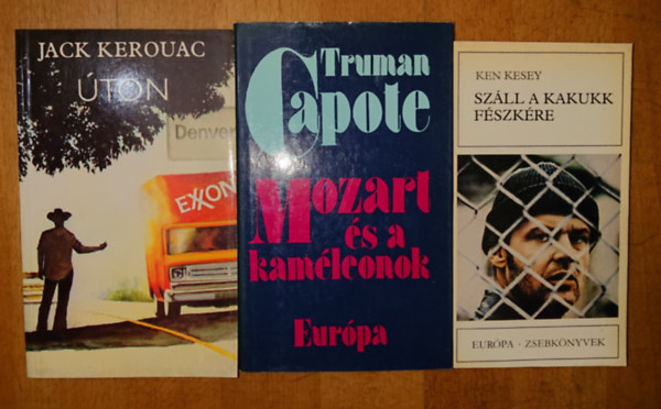Ken Kesey, Jack Kerouac, Truman Capote - 3 kultikus amerikai reg�ny a 20. sz�zad m�sodik fel�b�l: Sz�ll a kakukk f�szk�re, �ton, Mozart �s a kam�leonok