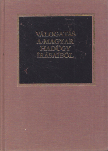 Dr. Kocsis Bernt - Vlogats a magyar hadgy rsaibl