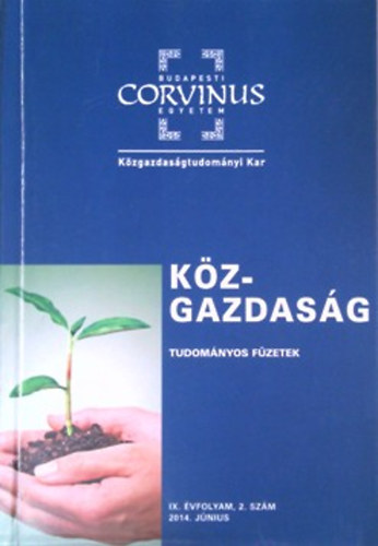 K�zgazdas�g - Tudom�nyos f�zetek IX. �vfolyam 2.sz�m 2014. j�nius