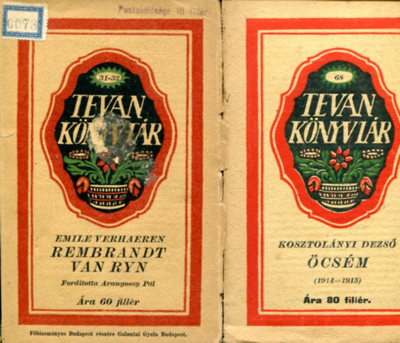 Több szerző - 2 db TEVAN könyvtár kötet