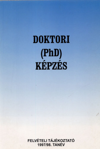 Doktori (PhD) képzés