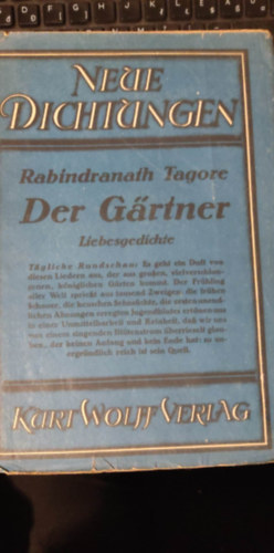 R. Tagore - Der gartner