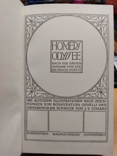Homers - Odyssee (német nyelvű)
