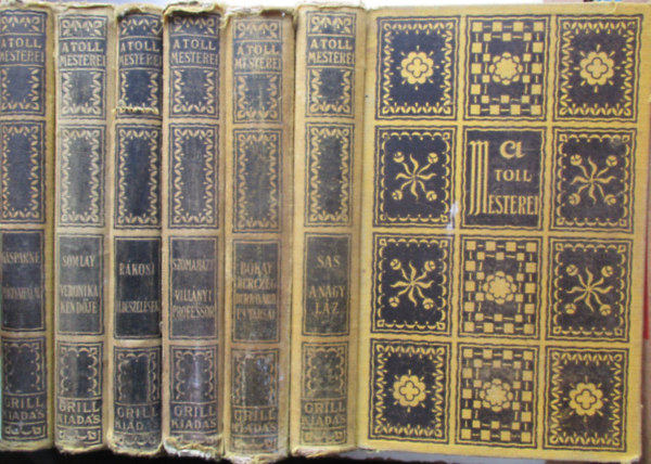 T�bb szerz� - 6 db a Toll mesterei sorozatb�l (A nagy l�z, Vill�nyi professzor, Elbesz�l�sek, Veronika kend�je, M�glyahal�l, Herceg Durravardy �s t�rsai)