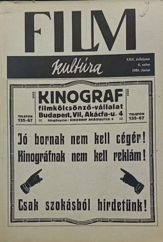 Filmkult�ra 1986. j�nius