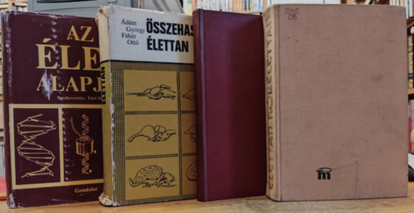 dm Gyrgy, Fehr Ott, Lissk Klmn, Hrsing Lszl Tr Imre - 4 db lettan - Krlettan + lattani gyakorlatok s bemutatsok + sszehasonlt lettan + Az let alapjai