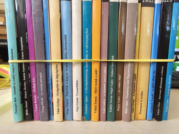Benke József, Varga Károly, Varga Dávid, Szabadi Judit, Vikár György, Ferge Zsuzsa, Hegyi Lóránd, Losonczi Ágnes, Valkai Zsuzsa, Lányi András, Erdélyi István-Sugár Lajos, Pomogáts Béla - 19db a Gyorsuló idő sorozatból, KÖNYVMENTŐ AJÁNLAT