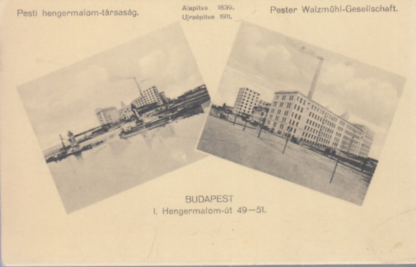 Pesti hengermalom-t�rsas�g (r�gi k�peslap)