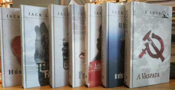 Jack London - 7 db Jack London: A Vaspata; Az cen mesi/A vn halsz mesi; dm eltt/A skarlt; Fehr Agyar; Hs, semmi ms (elbeszlsek); Martin Eden; Tengeri farkas