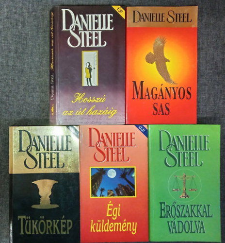 Danielle Steel - (5db) DAnielle Steel Romantikus könyvcsomag: Hosszú az út hazáig / Magányos sas / Tükörkép / Égi / Erőszakkal vádolva