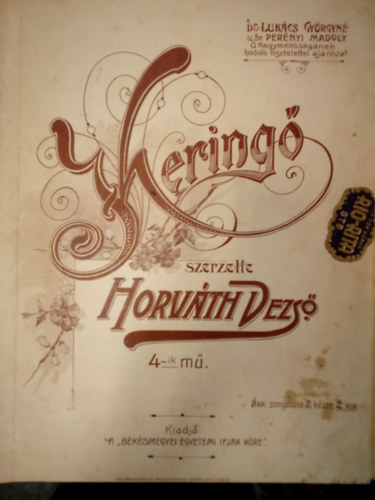 Horv�th Dezs� - Kering� - Szerzette Horv�th Dezs�, 4. m�