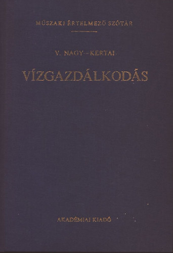 Dr. V. Nagy-Dr. Kertai - Vzgazdlkods (Mszaki rtelmez sztr 67-68.)