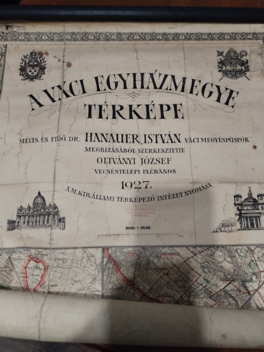 Oltvnyi Jzsef  (szerk.) - A Vci Egyhzmegye trkpe (1:200 000)