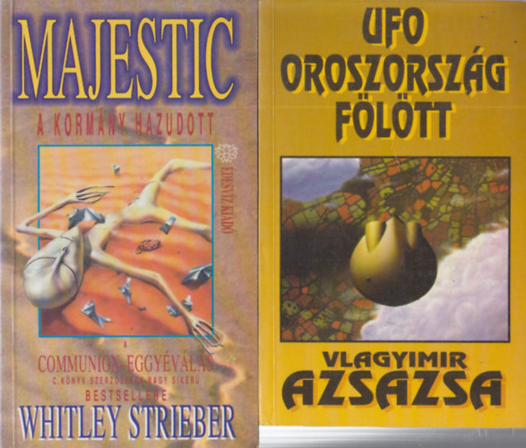 2 db UFO knyv: Majestic - A kormny hazudott + UFO Oroszorszg fltt