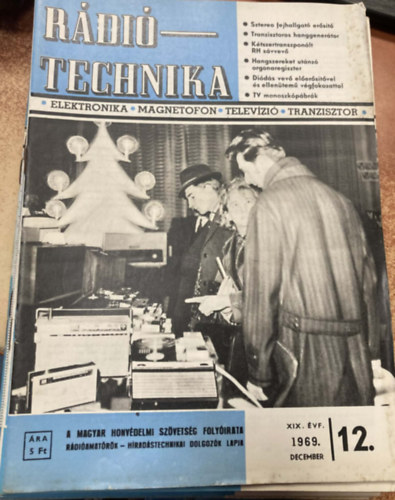 Stefanik Pál főszerk. - 12 db Rádiótechnika (1969 teljes évfolyam)