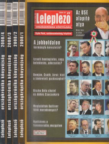 Leleplez� 2008/1-4. (teljes �vfolyam, 4 db. lapsz�m)- Orsz�gkr�nika k�nyv�js�g