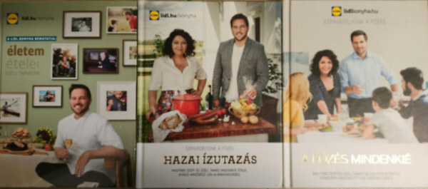 Lidl szakcsknyv csomag.- letem telei + Hazai zutazs + A fzs mindenki