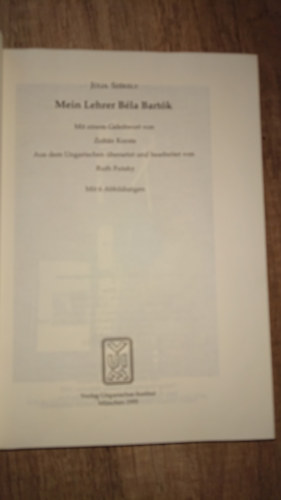J�lia Sz�kely - Mein Lehrer B�la Bart�k