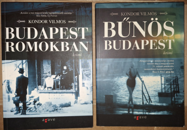 Kondor Vilmos - 2 db Budapest krimi: Bns Budapest + Budapest romokban
