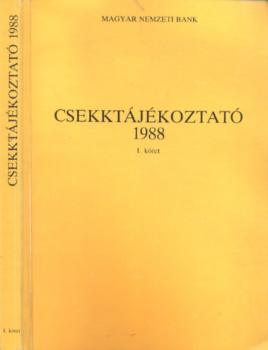 Csekktjkoztat 1988/I. ktet