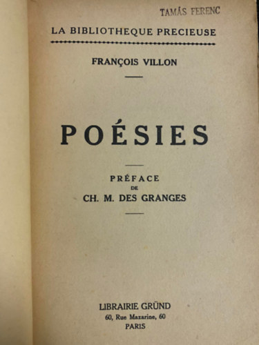 Francois Villon - Poésies