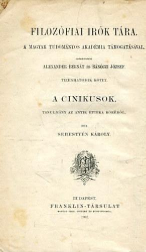 Sebesty�n K�roly - A cinikusok