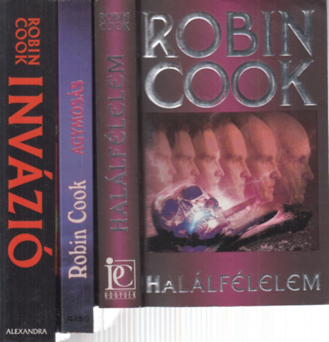 Robin Cook - 3 db. krimi (Hallflelem + Agymoss + Invzi)