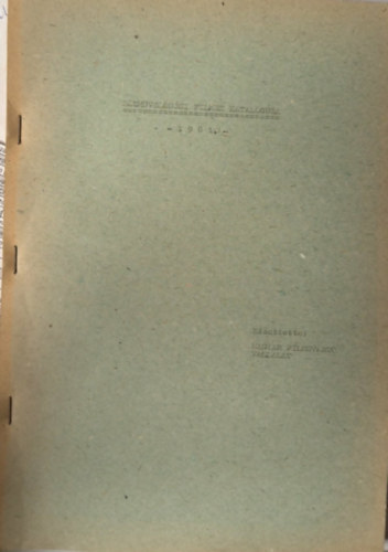 Ismeretlen Szerző - Közművelődési filmek katalógusa 1981