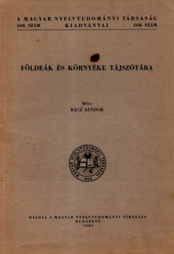 R�cz S�ndor - F�lde�k �s k�rny�ke t�jsz�t�ra