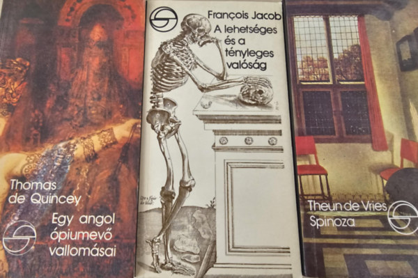 De Quincey, Theun De Vries Francois Jacob - 3db M�rleg k�tet, K�NYVMENT� AJ�NLAT: A lehets�ges �s a t�nyleges val�s�g+ Egy angol �piumev� vallom�sai+ Spinoza