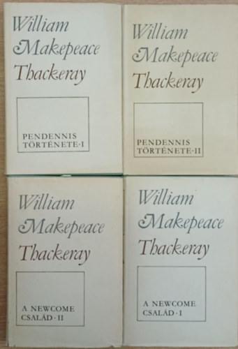 Thackeray - 2 Thackeray mű (4 kötetben): Pendennis története I-II - A newcome család I-II.