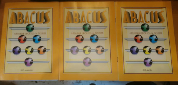 Magyar Zsolt - 3 db Abacus - matematikai lapok 10-14 éveseknek (2017. szeptember + 2018. január + 2018. április)
