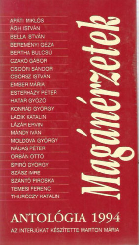 Marton M�ria - Mag�n�rzetek