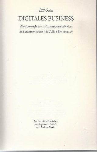 Bill Gates - Digitales business