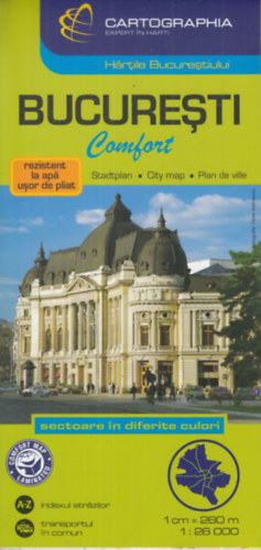 Bucuresti Comfort - Bukaresti trkp (Cartographia) 1:26 000