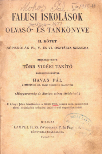 Havas Pál (szerk.) - Falusi iskolások olvasó- és tankönyve II. kötet (1908)