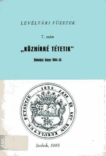 Tth Tibor - "Kzhrr ttetik..." Jszjkhalma s Tiszaroff kzsgek dobolsi...