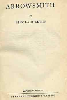 Sinclair Lewis - Arrowsmith