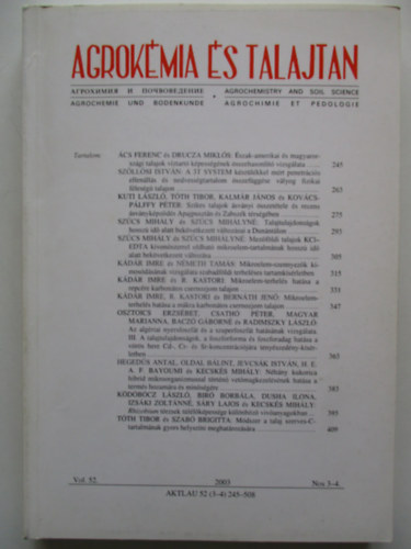 G. V�rallyay  (f�szerk.) - Agrok�mia �s talajtan