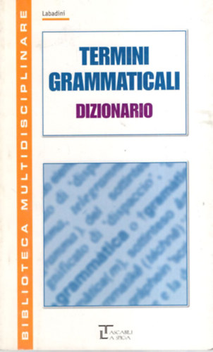 TERMINI GRAMMATICALI DIZIONARIO