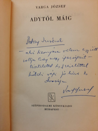 Varga J�zsef - Adyt�l m�ig